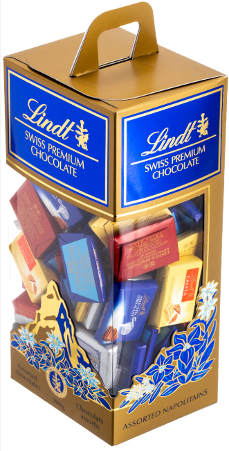 Lindt Assorted Chocolate Neapolitans 350 gms Box