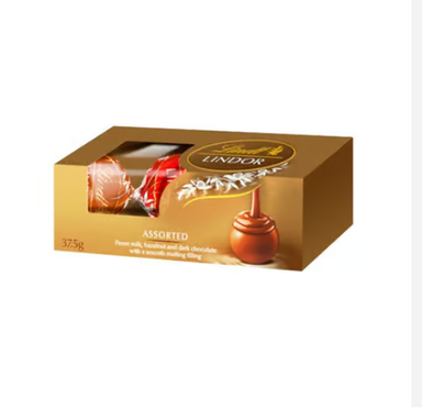 Lindt Lindor Swiss Assorted Chocolate 37.5g Trio