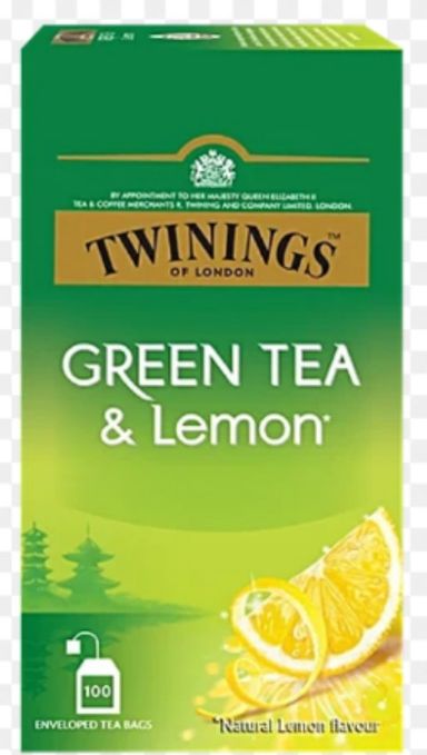 Twinings Green Tea Lemon 25 Tea Bags Box