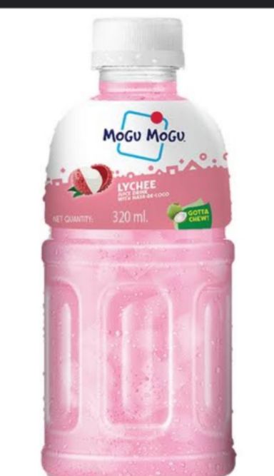 Mogu Mogu Nata De Coco Lychee Juice 300ml Bottle