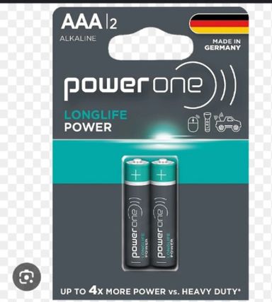 PowerOne Battery LongLife Power AAA 2 Nos