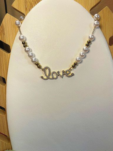 COLLIER LOVE PERLE