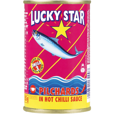 Luckystar Tin fish in hot chilli 24x155g