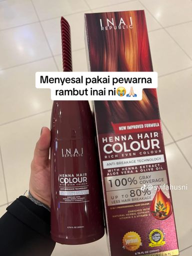 HENNA HAIR COLOUR FROM INAI REPUBLIC (PRE ORDER ONLY)