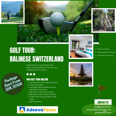 2-day golf tour: Balinese Switzerland