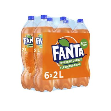 Fanta Orange plastic bottle 6x2L