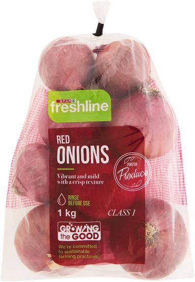 F/LINE ONION RED UNPEELED 1KG