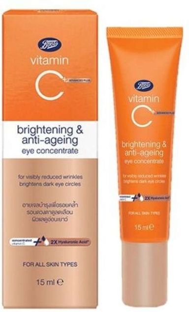 Boots vitamin C ADVANCED PLUS brightening & anti-ageing eye concentrate 15ml