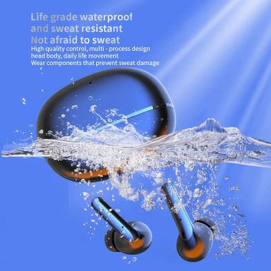 Danjo Air7 Wireless Earbud Type C Hifi Stereo Waterproof Buds Earphone Pro ENC Noise Cancelling  & in-ear Headphone