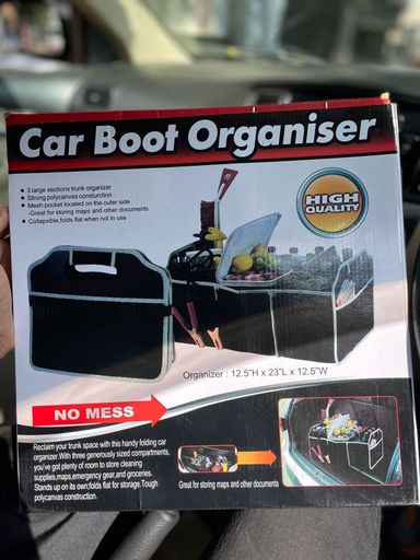 Car boot organizer