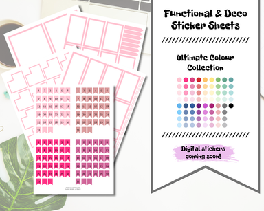 Functional & Deco Sticker Sheets Bundle