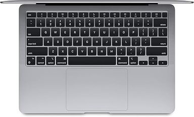 Ordinateur portable Apple MacBook Air 2020 : puce Apple M1, écran Retina 13", 8 Go de RAM, stockage SSD 256 Go, clavier rétroéclairé, caméra FaceTime HD, Touch ID - gris