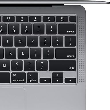 Ordinateur portable Apple MacBook Air 2020 : puce Apple M1, écran Retina 13", 8 Go de RAM, stockage SSD 256 Go, clavier rétroéclairé, caméra FaceTime HD, Touch ID - gris