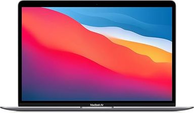 Ordinateur portable Apple MacBook Air 2020 : puce Apple M1, écran Retina 13", 8 Go de RAM, stockage SSD 256 Go, clavier rétroéclairé, caméra FaceTime HD, Touch ID - gris