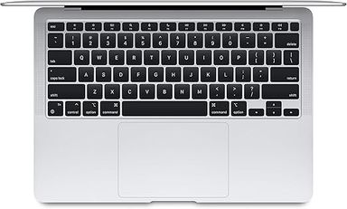 Ordinateur portable Apple MacBook Air 2020 : puce Apple M1, écran Retina 13", 8 Go de RAM, stockage SSD 256 Go, clavier rétroéclairé, caméra FaceTime HD, Touch ID - argent