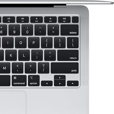 Ordinateur portable Apple MacBook Air 2020 : puce Apple M1, écran Retina 13", 8 Go de RAM, stockage SSD 256 Go, clavier rétroéclairé, caméra FaceTime HD, Touch ID - argent