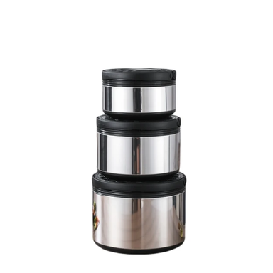 3 pcs Stainless Steel Food Warmer.