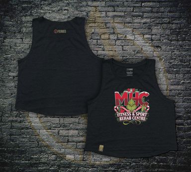 MHC Ladies Grinch Crop - Black