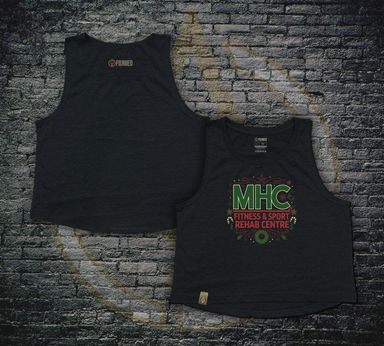 MHC Ladies XMAS Crop - Black