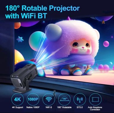 HY320 PORTABLE SMART PROJECTOR WITH LIFETIME IPTV 