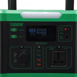 PORTABLE LITHIUM POWER STATION ENERGY STORAGE SYSTEM NV-Q5002 1200W