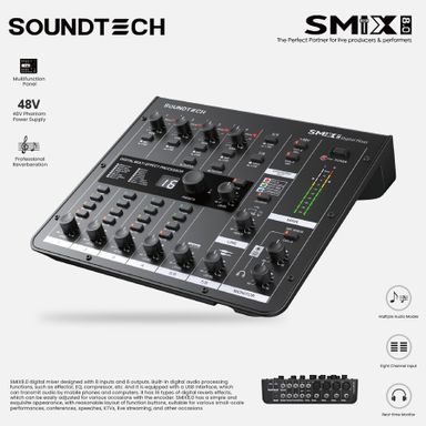 Mixer Digital SOUNDTECH SMIX08 