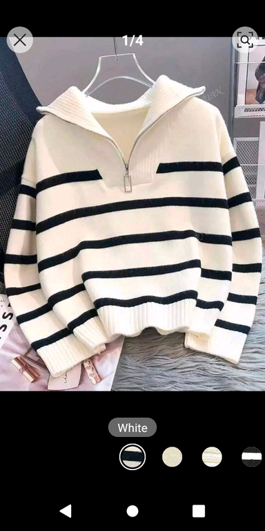 New Autumn Stripped Crew Neck All- Match Sweater, Fashionable & Simple Pullover Design 