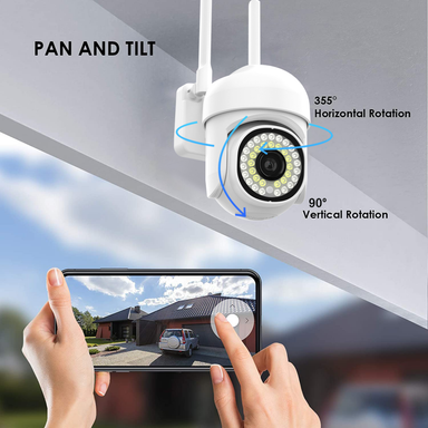 Auto-Tracking 5G PTZ Outdoor Wi-Fi Camera with Siren Alarm