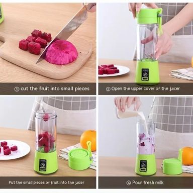 Wireless Portable Blender with 6-Leaf Blade