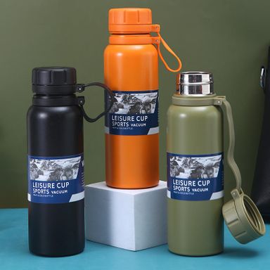  1000ml Stainless Steel Insulated Travel Tumbler with Handle