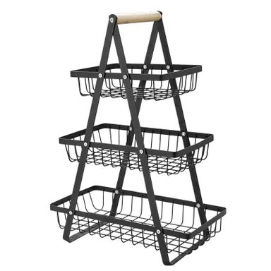 Three-Tier Portable Fruit Basket with Handle