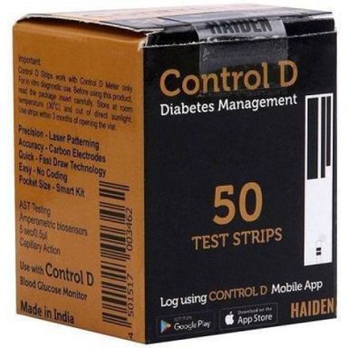 Control D blood sugar machine and 50strips 