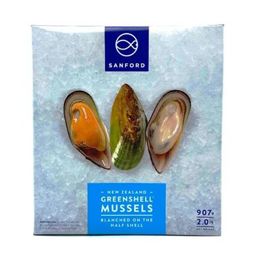 Half Shell NZ Green Mussel (907g) 