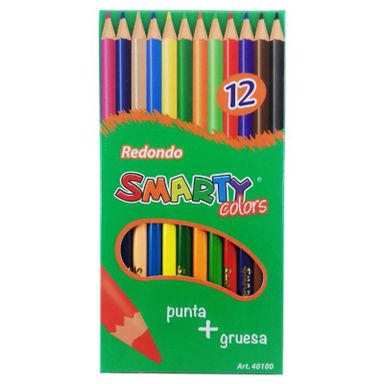 Colores Smarty 12pza. redondos 