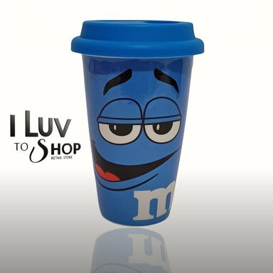 BLUE M&M Ceramic Cup