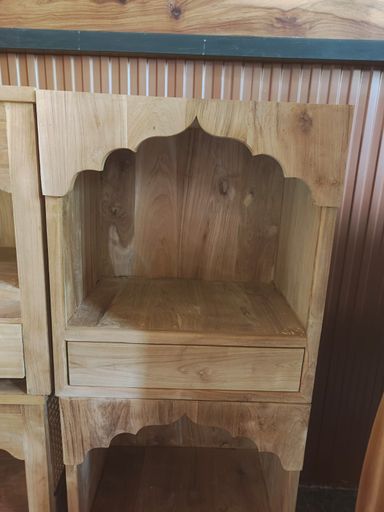 Full Teak Pooja Ghar 45x50cm