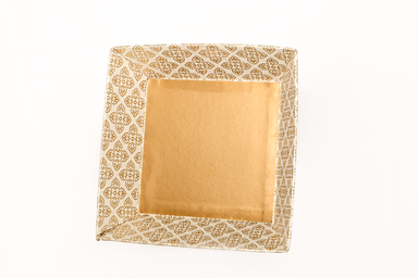 Square Hard Paper Gift Tray Small-Yellow