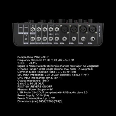 Mixer Digital SOUNDTECH SMIX08 