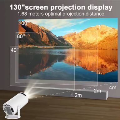 Mini Vidéoprojecteur 4K Ultra HD – Compact, Puissant et Polyvalent