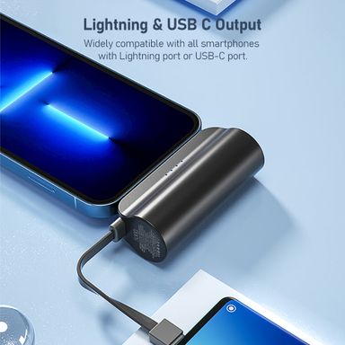 Xinzhen Original Fast Charging Lightning & Type-C | Power Bank 5000mAh Mini Battery Pack