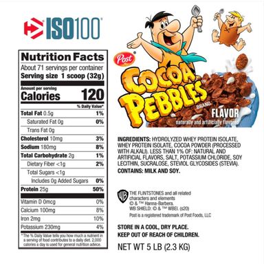 Iso 100 cocoa pebbles 5lbs DYMATIZE 