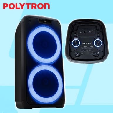 POLYTRON PPS 8L22 SPEAKER PORTABLE  PARTY BOX AUDIO BLUETOOTH KARAOKE MIC