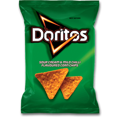 Doritos Sour Cream & Mild Chilli Flavour 145g