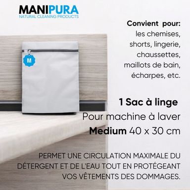 Sac à linge 1 pour machine à laver Medium  40 x 30 cm