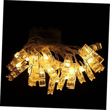 20 Plastic Photo Clip Led String Lights