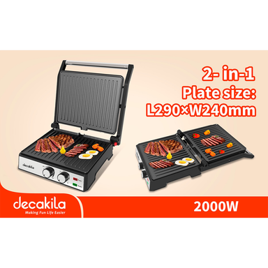 Grill electric 2000W 290x240mm KEEC079M Decakila