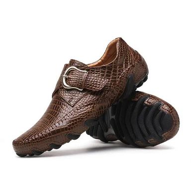 Handmade leather men mocassin shoes