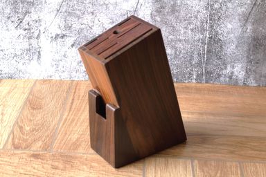 Wooden Knife Holder Stand with 6 Universal Knife Slot,