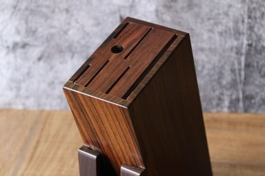 Wooden Knife Holder Stand with 6 Universal Knife Slot,