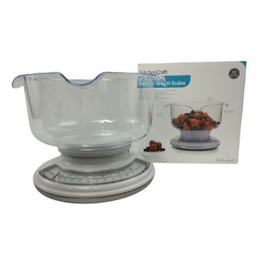 KitchenCraft Básculas mecánicas Add'n'weigh de 3 kg con tazón de pesaje